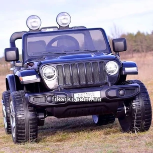 Детский электромобиль M 4176 EBLR-2 Jeep, мягкие колеса, черный