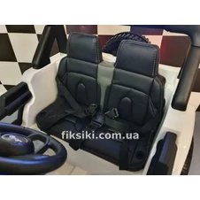Детский электромобиль M 4176 EBLR-2 Jeep, мягкие колеса, черный фото 16