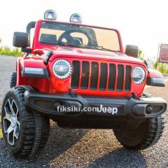 Детский электромобиль M 4176 EBLR-3 Jeep, мягкие колеса, красный