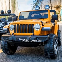 Детский электромобиль M 4176 EBLR-7 Jeep, мягкие колеса, оранжевый