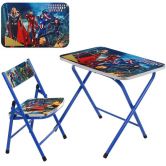 Детский столик A19-AVE со стульчиком, Герои Marvel