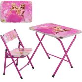 Детский столик A19-BB со стульчиком, Barbie