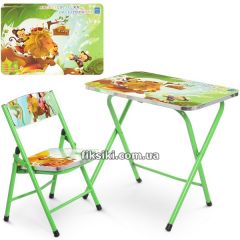 Детский столик A19-JUNGLE, джунгли, со стульчиком