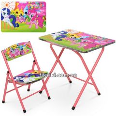 Детский столик A19-LP со стульчиком, Little Pony