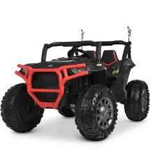 Детский электромобиль M 4248 EBLR-2-3 (24V) UTV, мягкие колеса, черно-красный