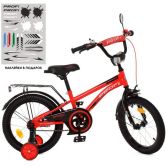 Детский велосипед PROF1 16д. Y16211 Zipper, красно-черный
