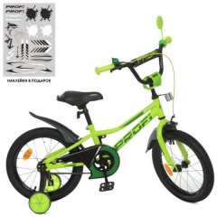 Купить Детский велосипед PROF1 16д. Y16225 Prime, салатовый