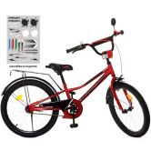 Детский велосипед PROF1 20д. Y20221 Prime, красный | Дитячий велосипед PROF1 20д. Y20221 Prime