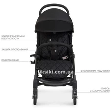 Детская коляска ME 1058 Black WISH, черная фото 11