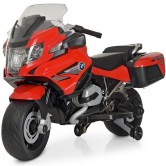 Детский мотоцикл M 4275 E-3 BMW, мягкие колеса, красный