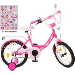 Купить Детский велосипед PROF1 16д. XD1613 Princess, малиновый
