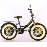 Детский велосипед PROF1 20д. XD2043, Original boy, черно-желтый