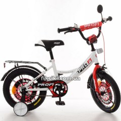Детский велосипед PROF1 14д. XD1445, Original boy, бело-красный