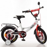 Детский велосипед PROF1 16д. XD1645 Original boy, бело-красный