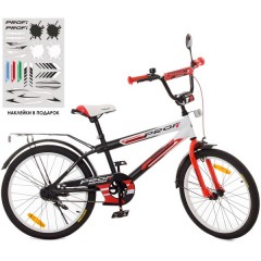 Купить Детский велосипед PROF1 20д. SY2055, Inspirer, черно-бело-красный