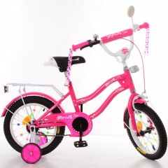 Купить Велосипед детский PROF1 12д. XD1292, Star, малиновый