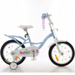 Купить Велосипед детский PROF1 16д. SY16196 Angel Wings, голубой