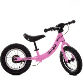 Детский беговел 12д. М 5450 A-4 PROFI KIDS, надувные колеса, розовый