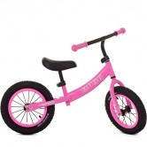 Детский беговел 12д. M 5457 A-4 PROFI KIDS, надувные колеса, розовый