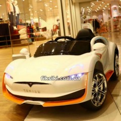Купить Детский электромобиль T-7636 EVA WHITE, Tesla, мягкие колеса