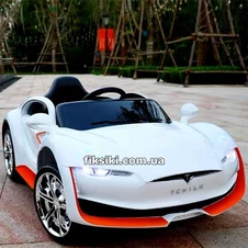 Детский электромобиль T-7636 EVA WHITE, Tesla, мягкие колеса фото 44