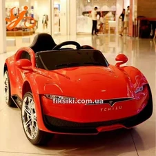 Детский электромобиль T-7636 EVA RED, Tesla, мягкие колеса фото 55