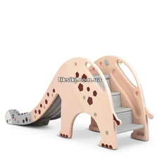 Детская горка GIRAFE-8 Жираф, персиково-серая фото 11