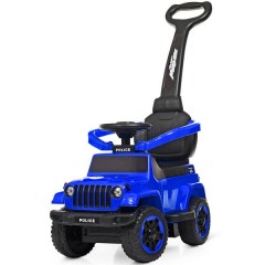 Детская каталка-толокар M 4288-4 Jeep, родительская ручка, синяя