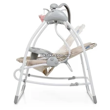 Детские качели ME 1028 SENSA Bear Beige, шезлонг, бежевые фото 11