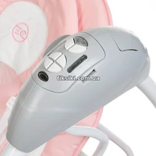 Детские качели ME 1028 SENSA Flowers Pink, шезлонг, розовые фото 44
