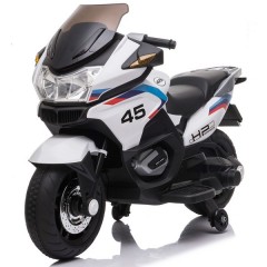 Купить Детский мотоцикл M 4272 EL-1 BMW, мягкое сиденье, белый