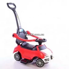 Детская каталка-толокар T-931 RED Bugatti, с родительской ручкой фото 11