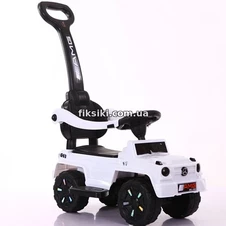 Детская каталка-толокар T-935 WHITE Jeep, с родительской ручкой фото 11