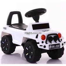Детская каталка-толокар T-934 WHITE, с родительской ручкой фото 11