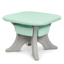 Детский столик NEW TABLE-5 со стульчиками, серо-мятный фото 11