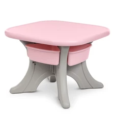 Детский столик NEW TABLE-8 со стульчиками, серо-розовый фото 11