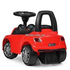 Детская каталка-толокар M 4322 L-3, мягкое сиденье, красная фото 11