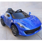 Детский электромобиль T-7653 EVA BLUE, Ferrari, синий