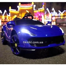 Детский электромобиль T-7653 EVA BLUE, Ferrari, синий фото 11