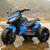Детский мотоцикл T-7231 EVA BLUE на аккумуляторе, синий