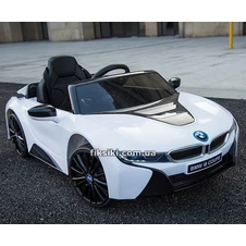 Детский электромобиль JE 1001 EBLR-1 BMW, кожаное сиденье фото 55
