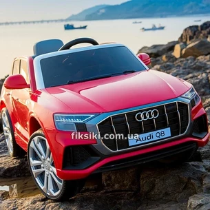 Детский электромобиль JJ 2066 EBLR-3 Audi, кожаное сиденье