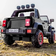 Двухместный детский электромобиль YSA-023 EBLR-2, мягкие колеса фото 11