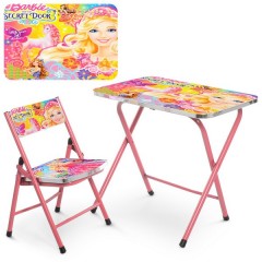 Детский столик A19-BRB2 со стульчиком, Барби