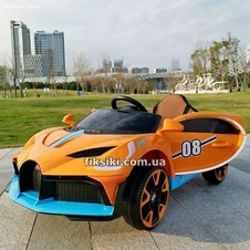 Детский электромобиль T-7657 EVA ORANGE, мягкие колеса, оранжевый фото 44
