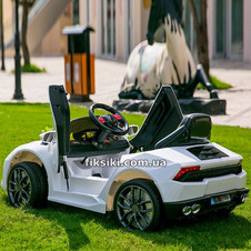 Детский электромобиль T-7655 EVA WHITE Lamborghini, белый купить