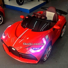 Детский электромобиль T-7658 EVA RED Bugatti, мягкие колеса