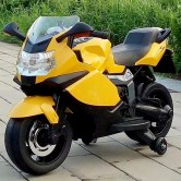 Детский мотоцикл T-7235 EVA YELLOW, мягкие колеса, желтый