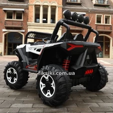 Детский электромобиль M 4453 EBLR-1 джип, кожаное сиденье фото 11