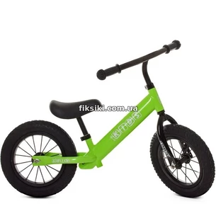 Детский беговел 12д. M 5456 B-2 PROFI KIDS, надувные колеса, салатовый